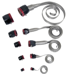 Schlauchüberzug Kit  - Hose Sleeving Kit  Schwarz/Rot